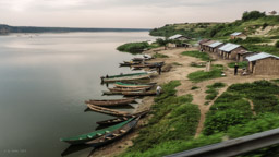 Kazinga Channel - 32 km lange, natürl. Verbindung zwischen Lake Edward  + Lake Edward